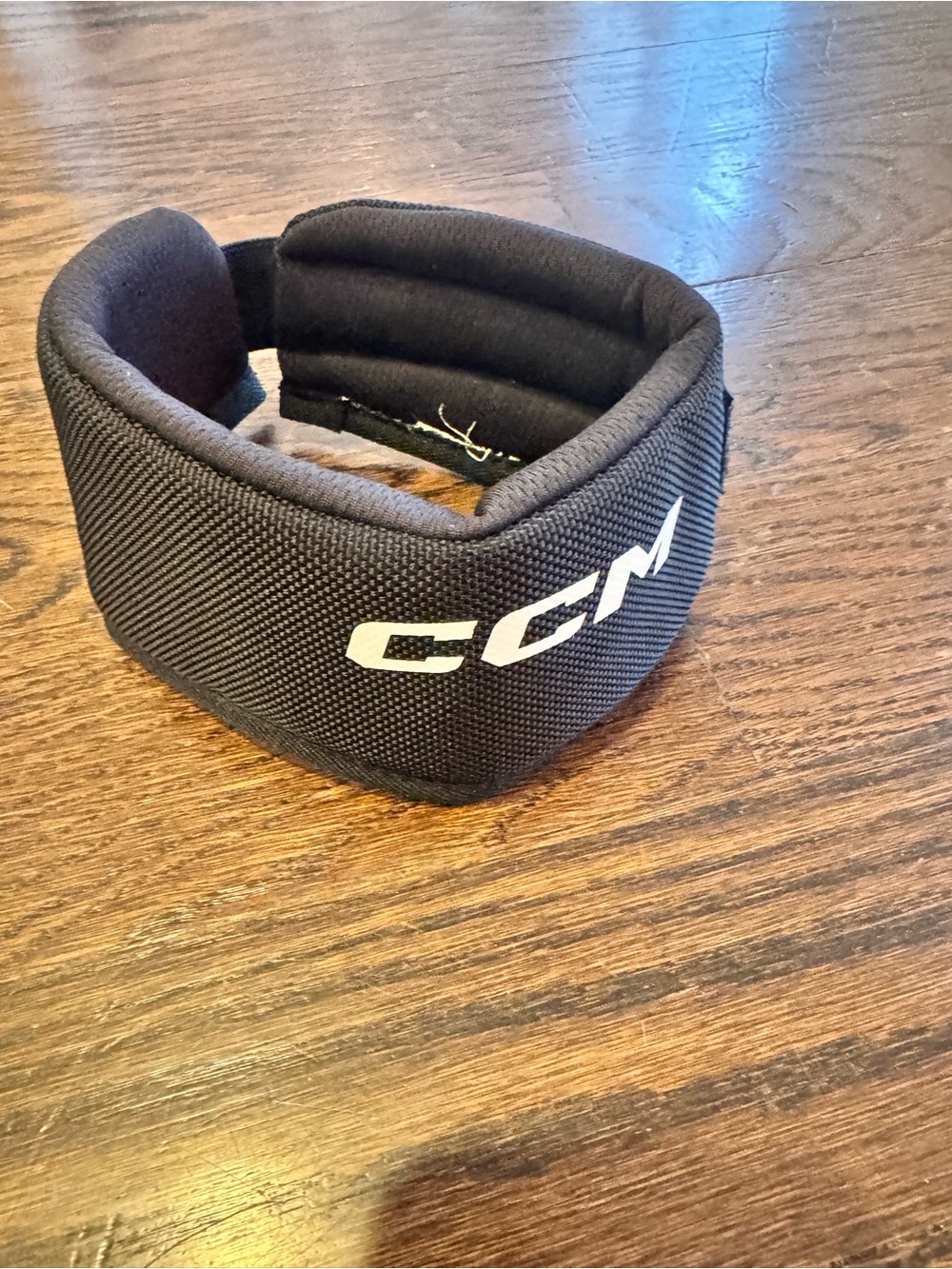 CCM Black Padded Hockey Neck Guard Youth